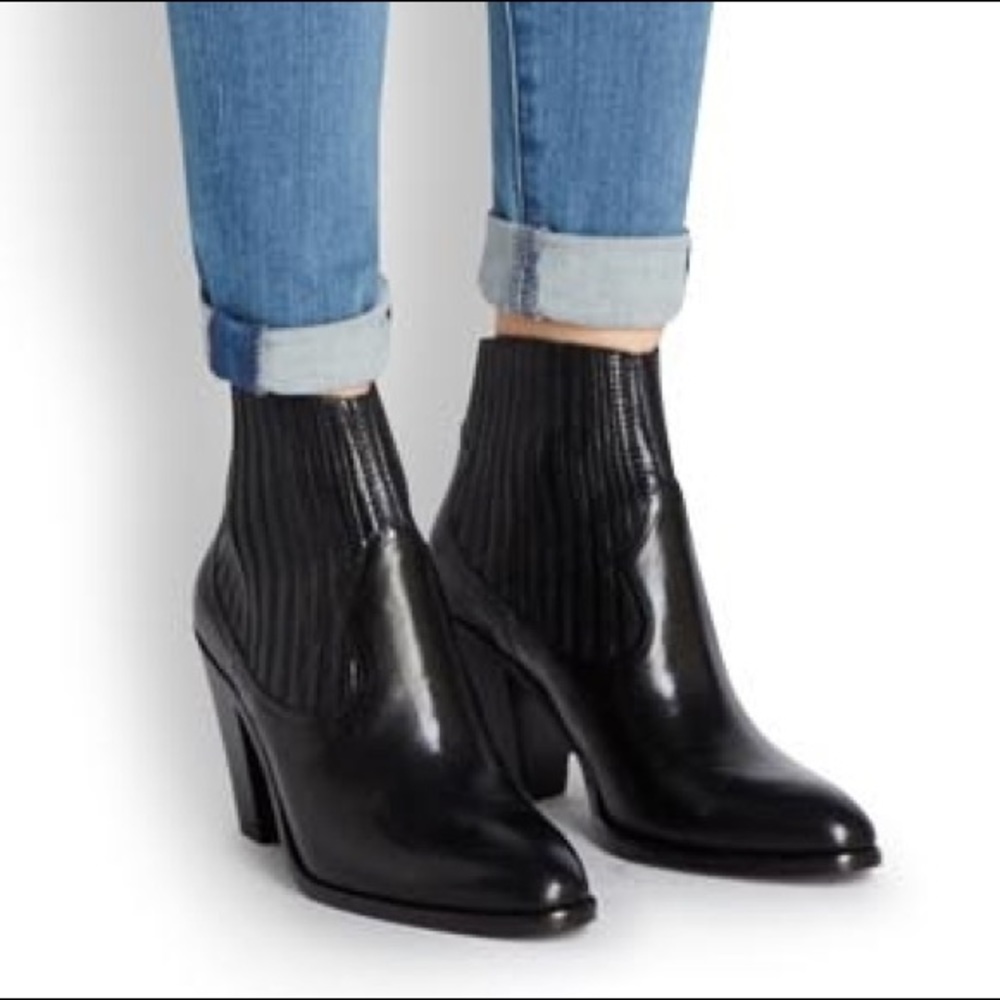 Ash Ilona Black Ankle Boots